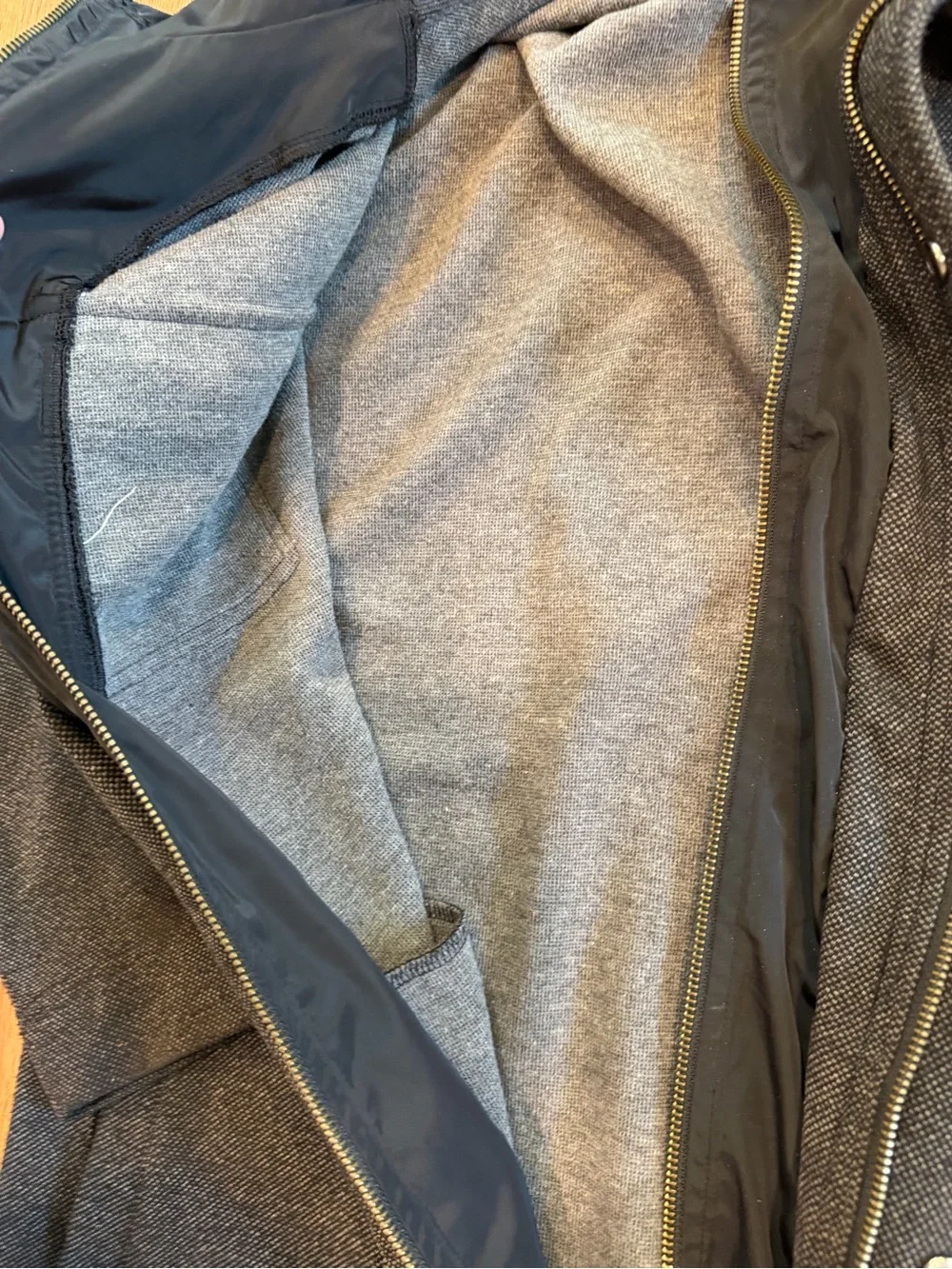 Banana Republic Men's Textured Hooded Jacket Black XL